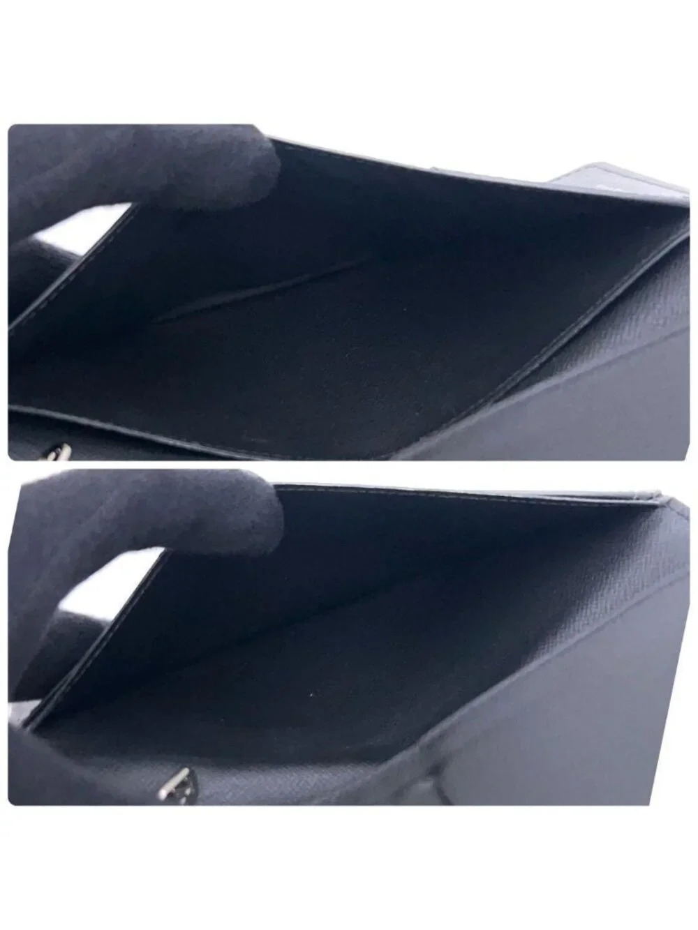 Louis Vuitton Epi Portefeuille Brazza Circle Black Yellow Wallet